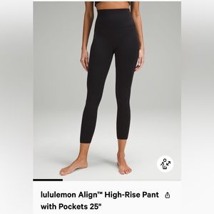 Size 8 Lululemon Align Leggings with Pockets